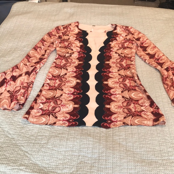 Free People Mini Bell Sleeve Dress Size 2 - Picture 4 of 7